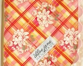 SALE-Girl Baby Blanket with Minky- Sweet, Floral Fabric (Meadowsweet)