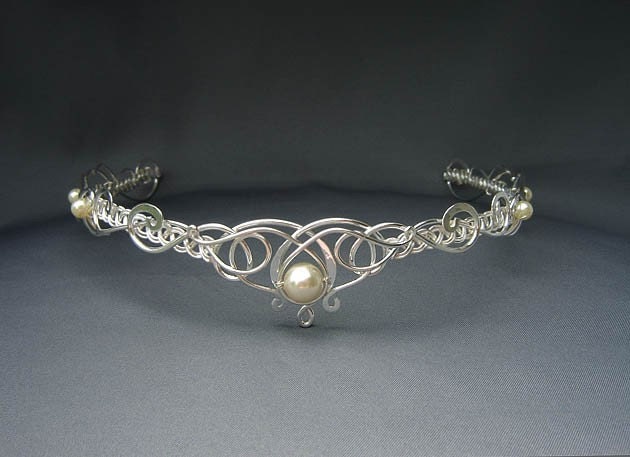 Sabrina Circlet Headpiece Wedding Bridal Celtic Elven Medieval Fairytale Renaissance Headdress Tiara