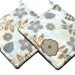 Quilted Potholder Set - Blue and Orange Floral Print