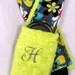 Personalized Quick Release Hipster Camera Strap Set FarOut Floral with Apple Minky