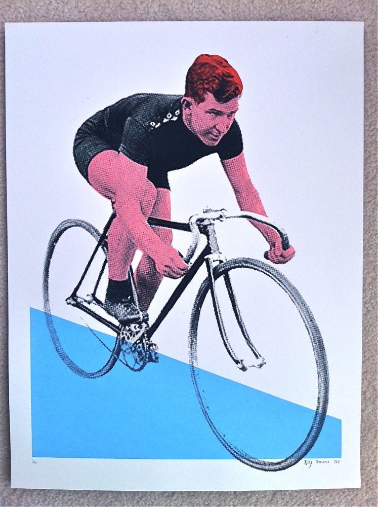 Vintage Velo Bike Racer on White paper