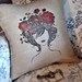 Burlap Pillow Cover the French Flower Girl pillows