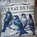 Pillow Cover...the Journal Bluebird cotton and burlap