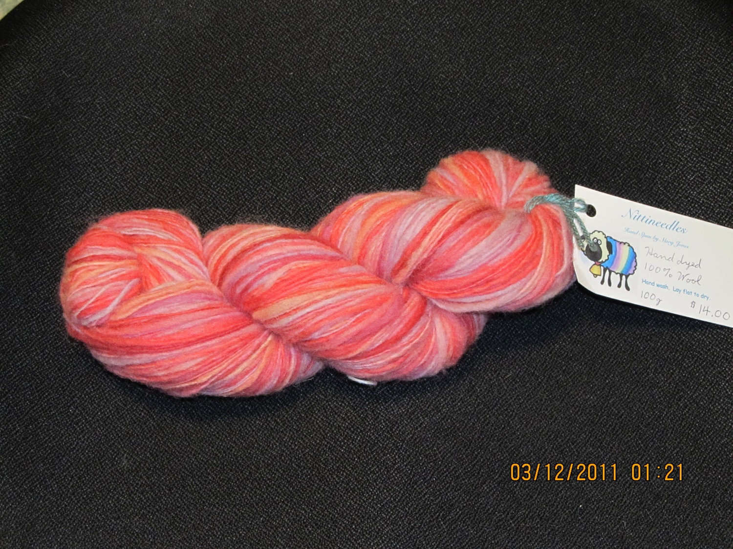 Pink Variegated Wool