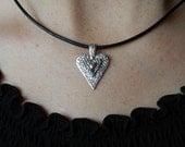 Fine Silver Triple Heart