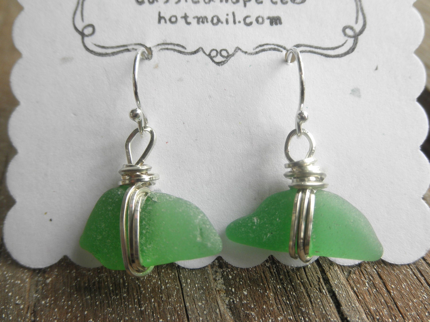Kelly Green Sailor Knot Earrings Lake Erie