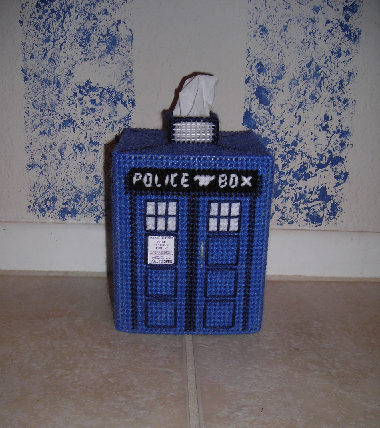 Doctor Who TARDIS tissue topper