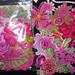 Crazy Quilt Shabby Chic Venise Lace Trim Embellishment Hand Dyed Applique Motif Vibrant Rainbow Crazy Quilt Kit