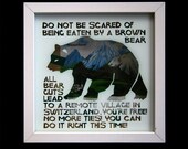 bear guts lead to a mountain village in switzerland