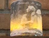 Wedding Candles (short cylinder) Personalized by Spell It Out