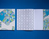 Childrens Colouring Book with Vintage Wallpaper Cover