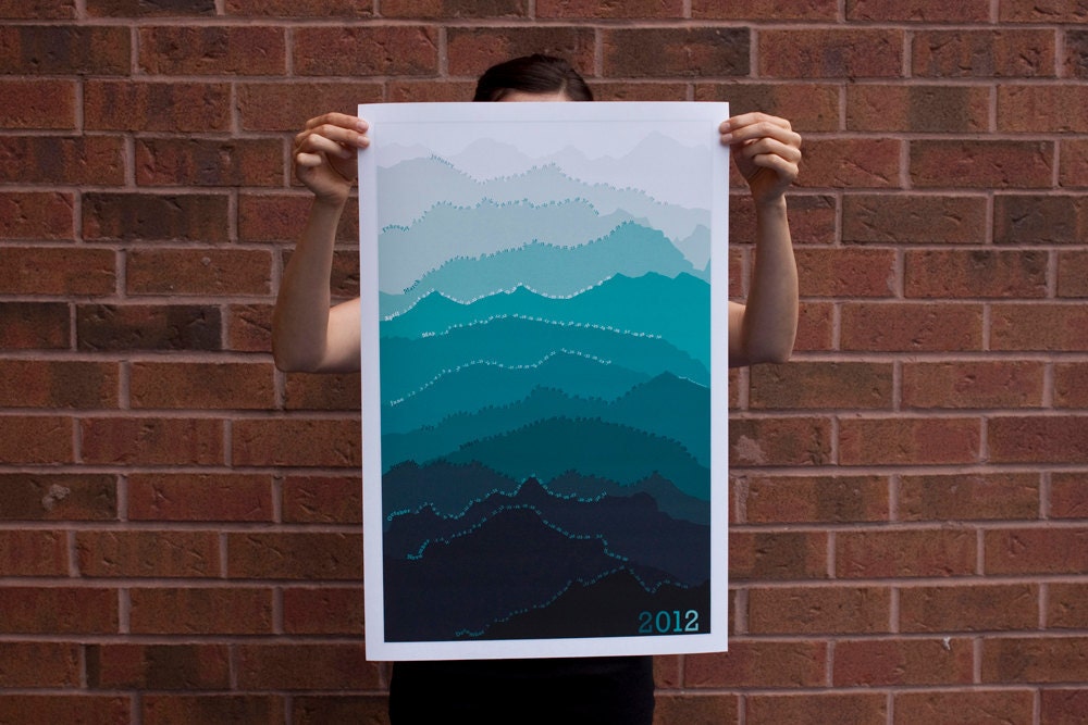 2012 Mountain Calendar (Sea Green)
