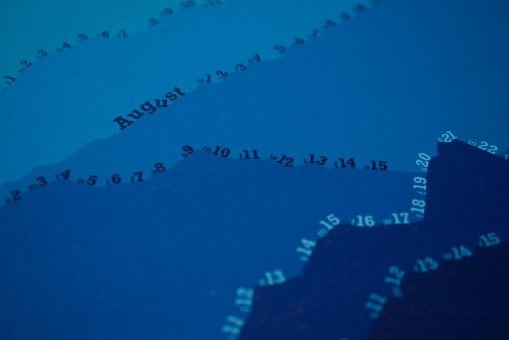 2012 Mountain Calendar (Blue Mist)