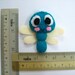 Cute Insect Dragonfly Keychain/Phone Charm/Magnet - Dan, Didi, Dona, Den, Dust