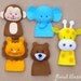 PDF Pattern: Zoo Friends 01 Felt Finger Puppets