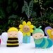 PDF Pattern: Garden Friends Felt Finger Puppets
