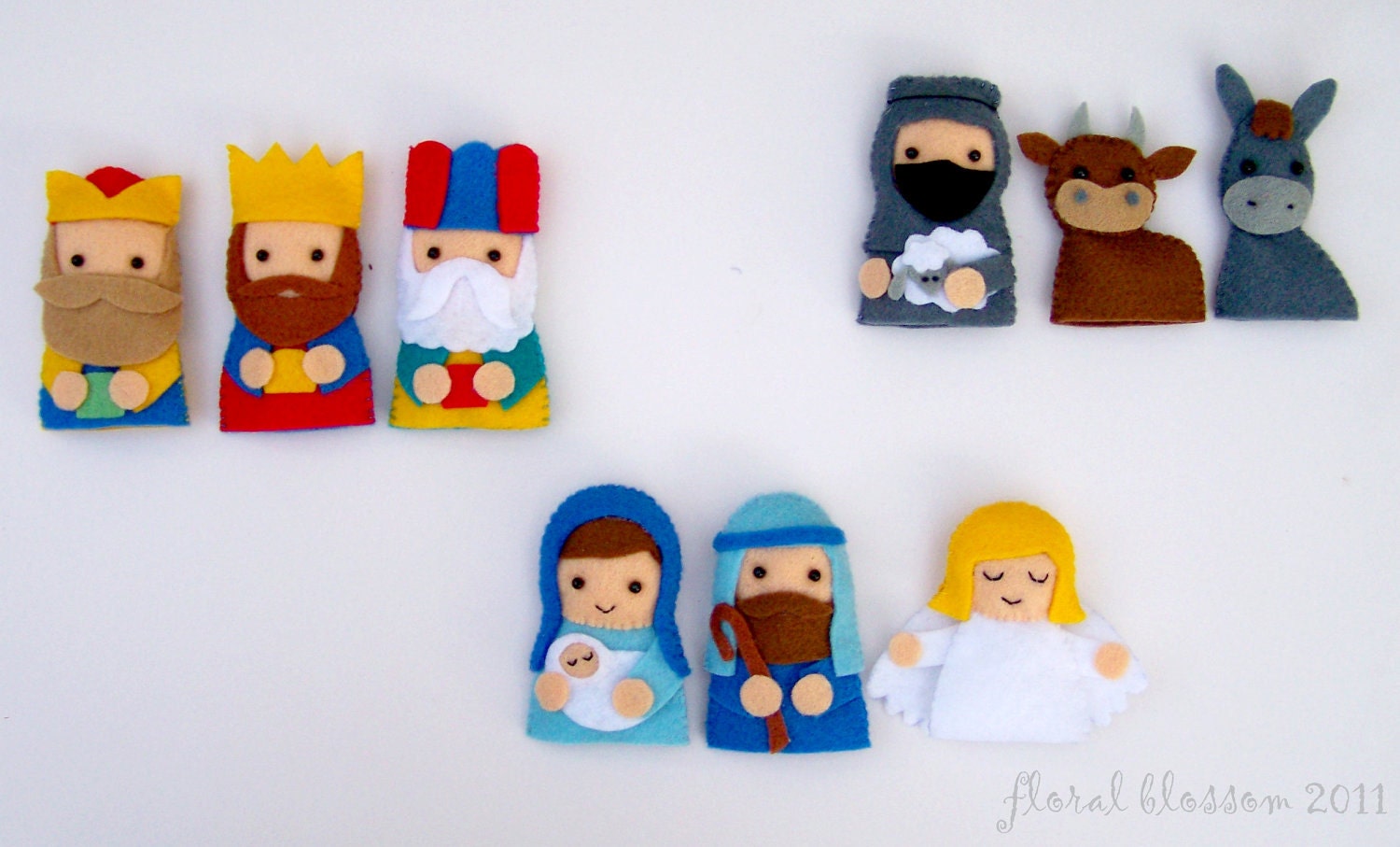PDF Pattern: Nativity Finger Puppets