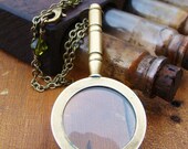 Sherlock Holmes Mini Magnifying Glass Monocle Necklace