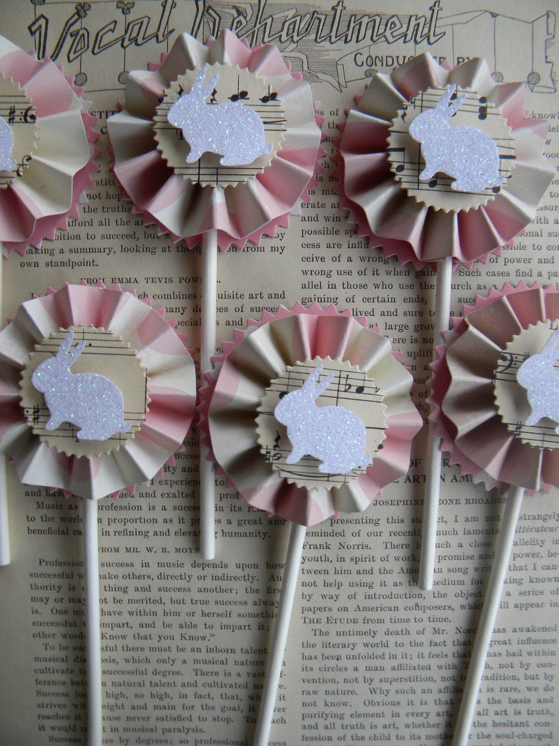 Bunny Cupcake Toppers ... set of 12