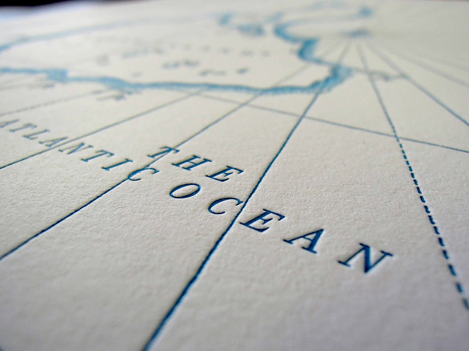 Block Island, Letterpress printed map