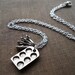 Bakers Necklace, Silver Muffin Pan and Measuring Spoon Charms, Pendant Necklace, Gift for Mom, Cooking Jewelry,