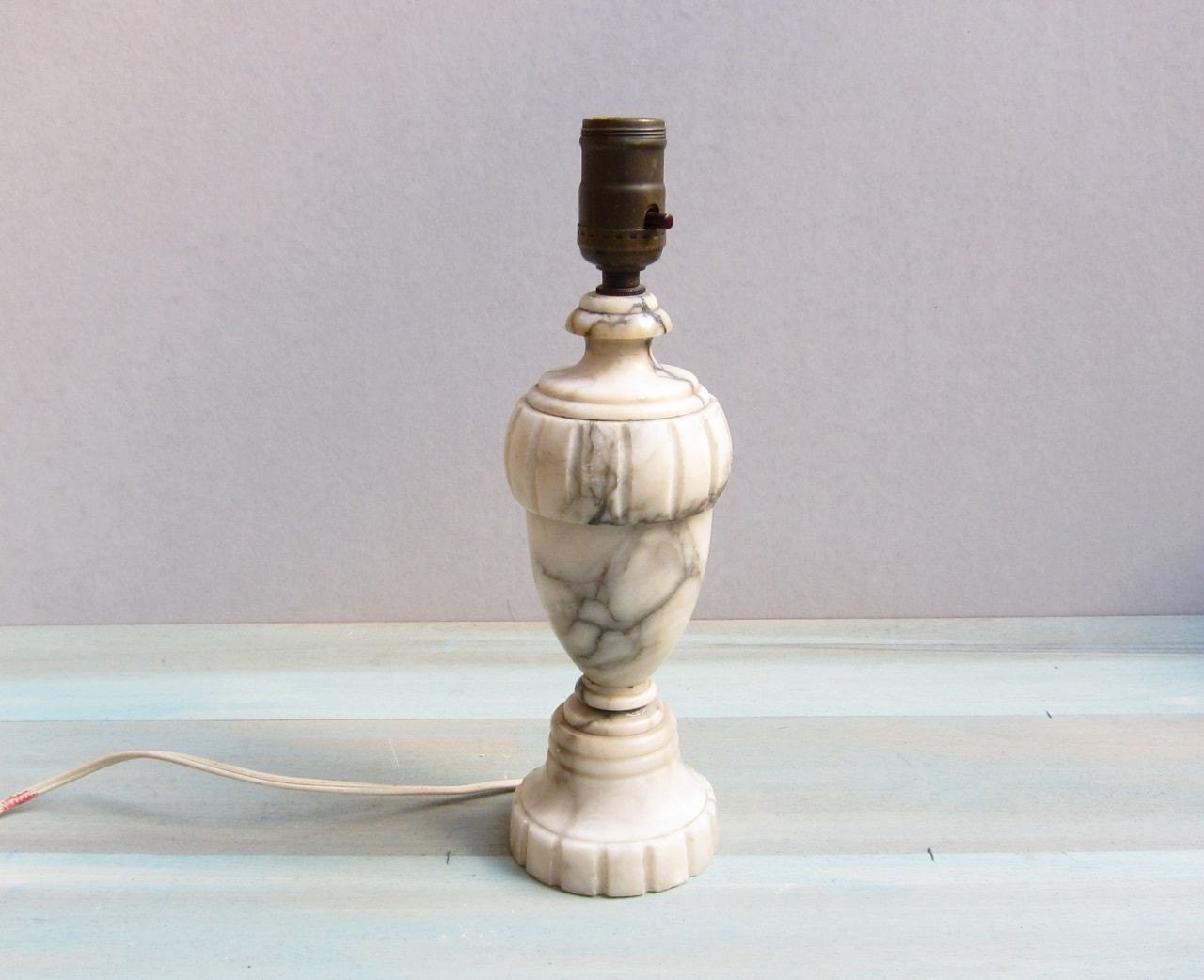 Marble Table Lamps on Vintage Marble Table Lamp By Littledogvintage On Etsy