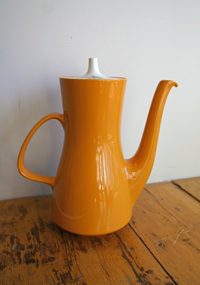 Vintage Poole Pottery Coffee Pot