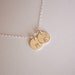 Initial Necklace - personalized necklace, Two discs Sterling Silver, engraved monogrammed necklace, birthday gift for mothers day