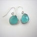 Aqua Glass Earrings