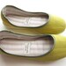 Ballerina Flats in Lime Green - 910C Reserved for photopyxie