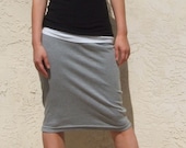 Everyday Pencil Skirt-Heather  Gray