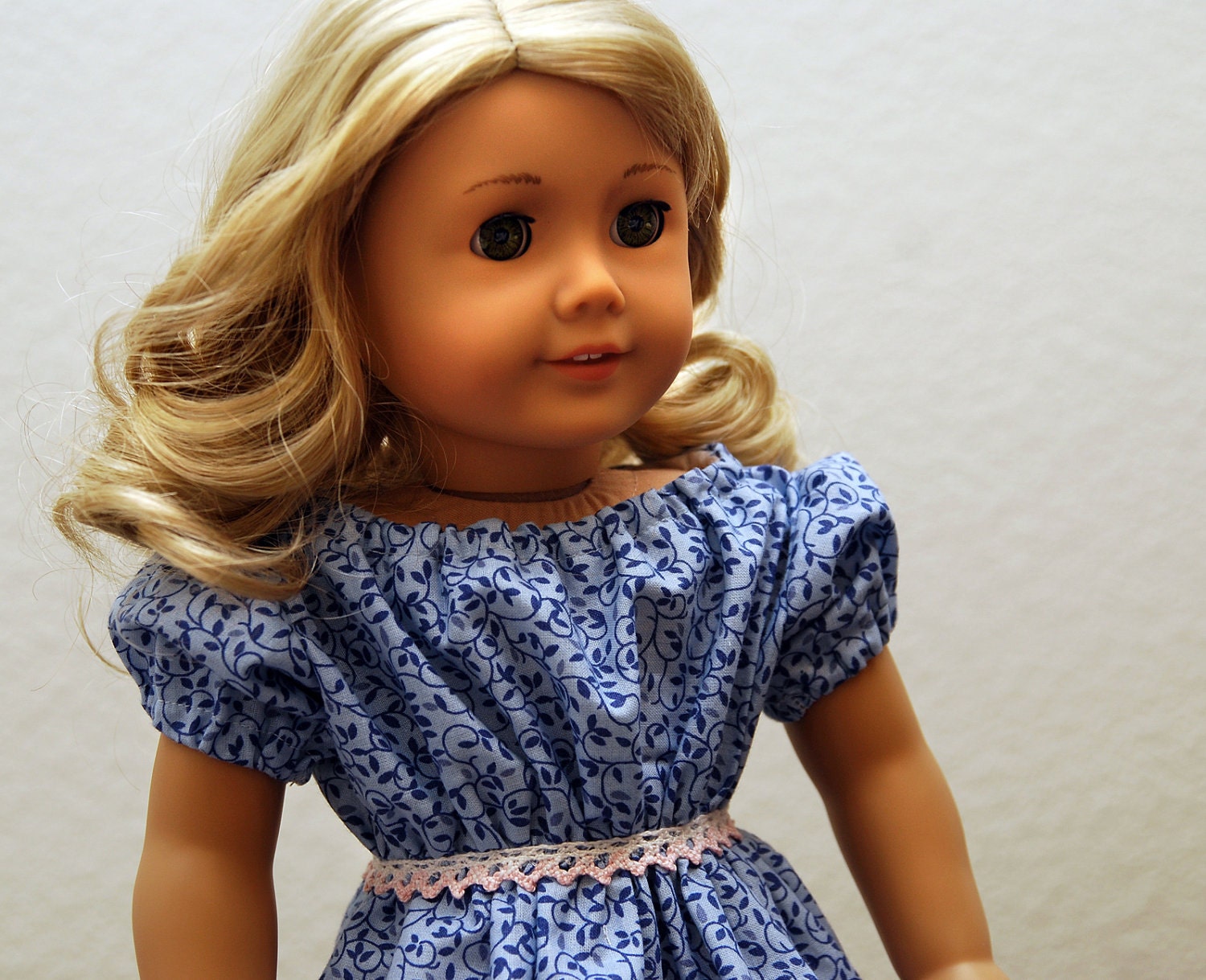Dollhouse Designs Pleasant Peasant Sewing Pattern for 18" Dolls Blouse -Tunic- Dress DIGITAL DOWNLOAD