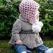 Pink Organic Crochet Pom-Pom Hat