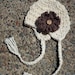 Solid Cream Organic Baby Girl Earflap Hat with Interchangeable Flowers