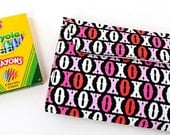 Crayon case - drawing wallet - Hugs and Kisses - Cute gifts for kids