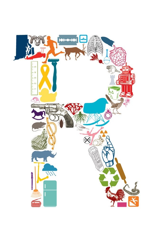 R is for... (11 x 17 Letter R Poster)