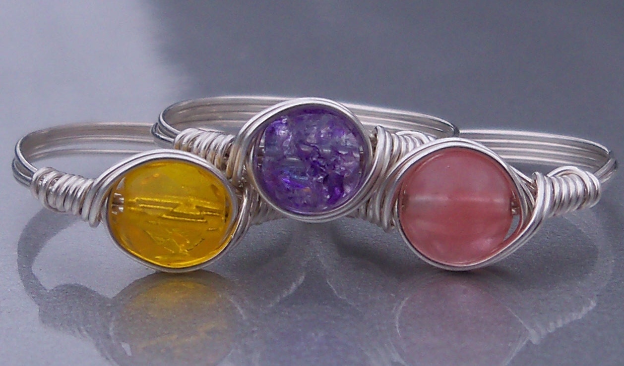 You Choose ANY 3 Argentium Sterling Silver Rings
