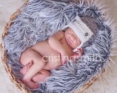 Crochet AVIATOR Hat - NEWBORN - Boy - Photography Prop