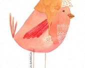 Sherpa Bird Watercolor Print