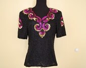 Vintage Sequin Fancy Shirt (MEDIUM)