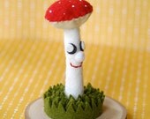 Red Polka dot  Mushroom Terrarium
