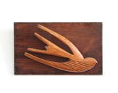 Vintage Wall Art - Mid Century Modern Flying Sparrow