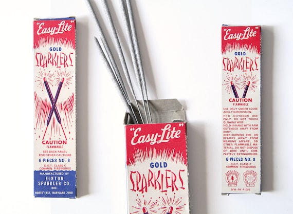 Vintage Sparklers - Vintage Firework Packaging