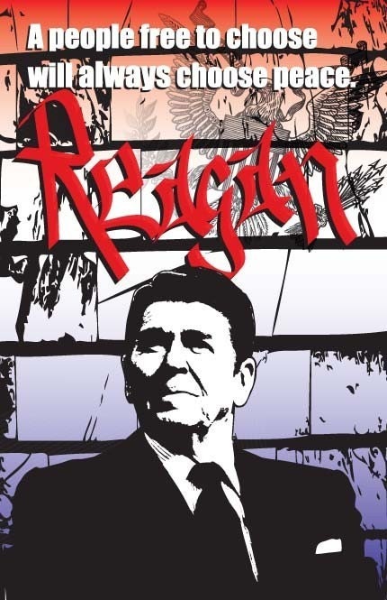 Ronald Reagan Print 11x17 - Famous Seniors