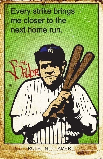 Babe Ruth Print 11x17 - Famous Seniors