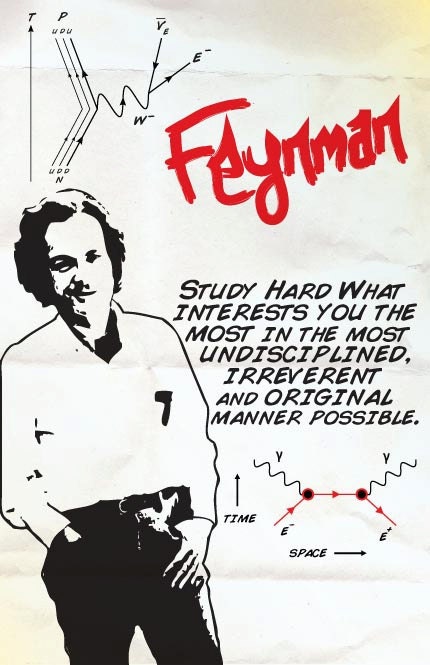 Richard Feynman Print 11x17 - Famous Seniors