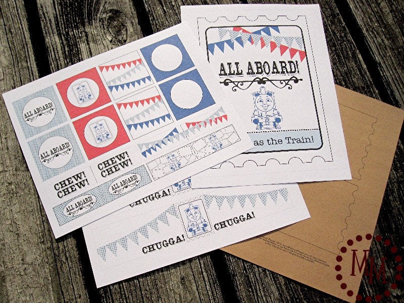 Thomas the Train PRINTABLE Party Pack