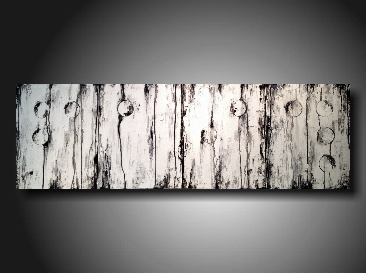 Abstract art paintings Heavy textured 4 piece braille  painting  20 x 64 JMJartstudio You choose Faith, Love, Hope, Dream ,Peace custom
