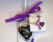 Sympathy Remembrance Keepsake purple heart 1.5x1.5x.5" 1.6oz