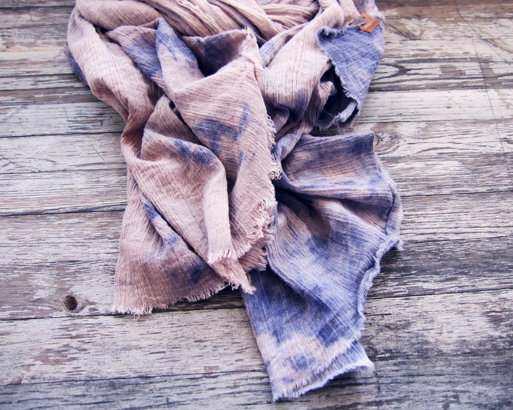 THE NOMAD - purple cotton scarf